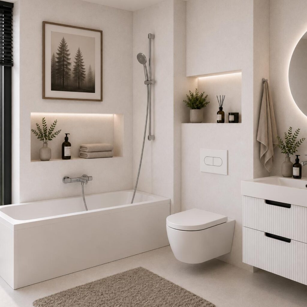 Eternity White - seinaplaat 60 × 120 cm ja põrandaplaat 60 × 60 cm